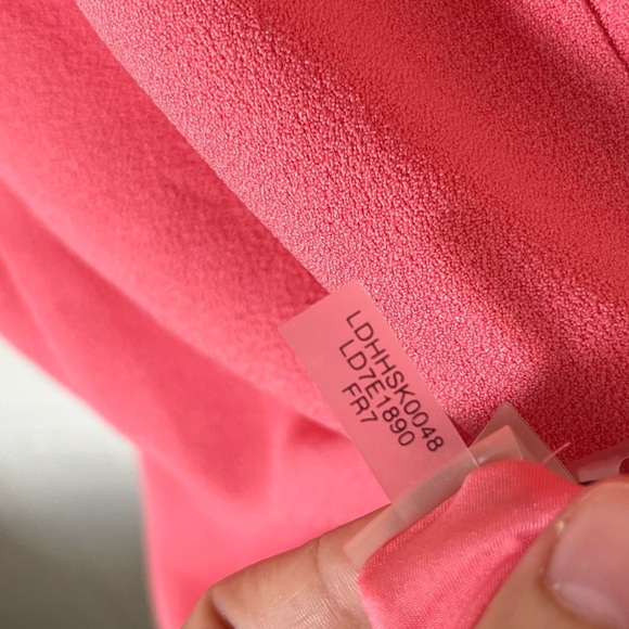 Karl Lagerfeld Pink Pearl Neckline Dress - Picture 8 of 15